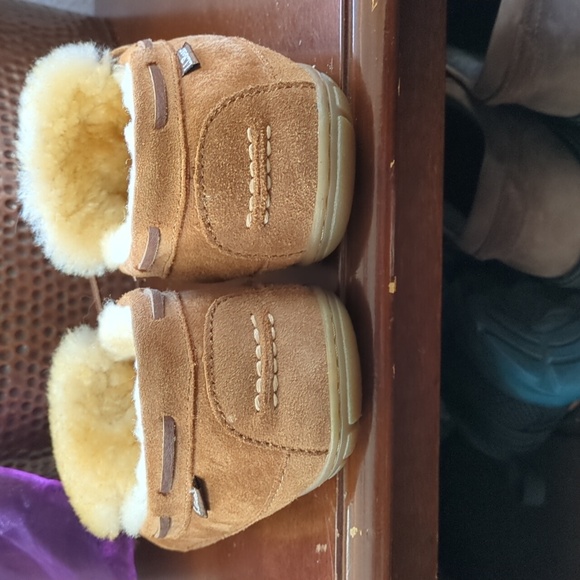 L.L. Bean Men's Wicked Good Moccasins Size 9 Wide Brown Slip On Shoes - Picture 10 of 10